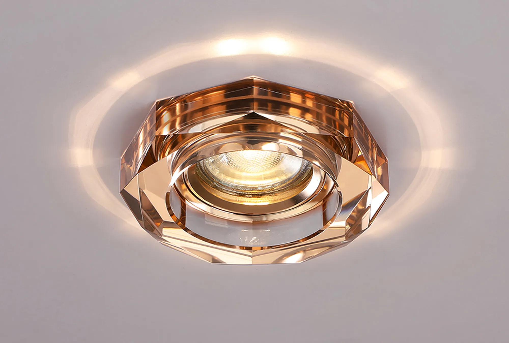 IL30823RG Crystal Downlights Diyas Crystal Downlight Deep Octagonal Rim ...