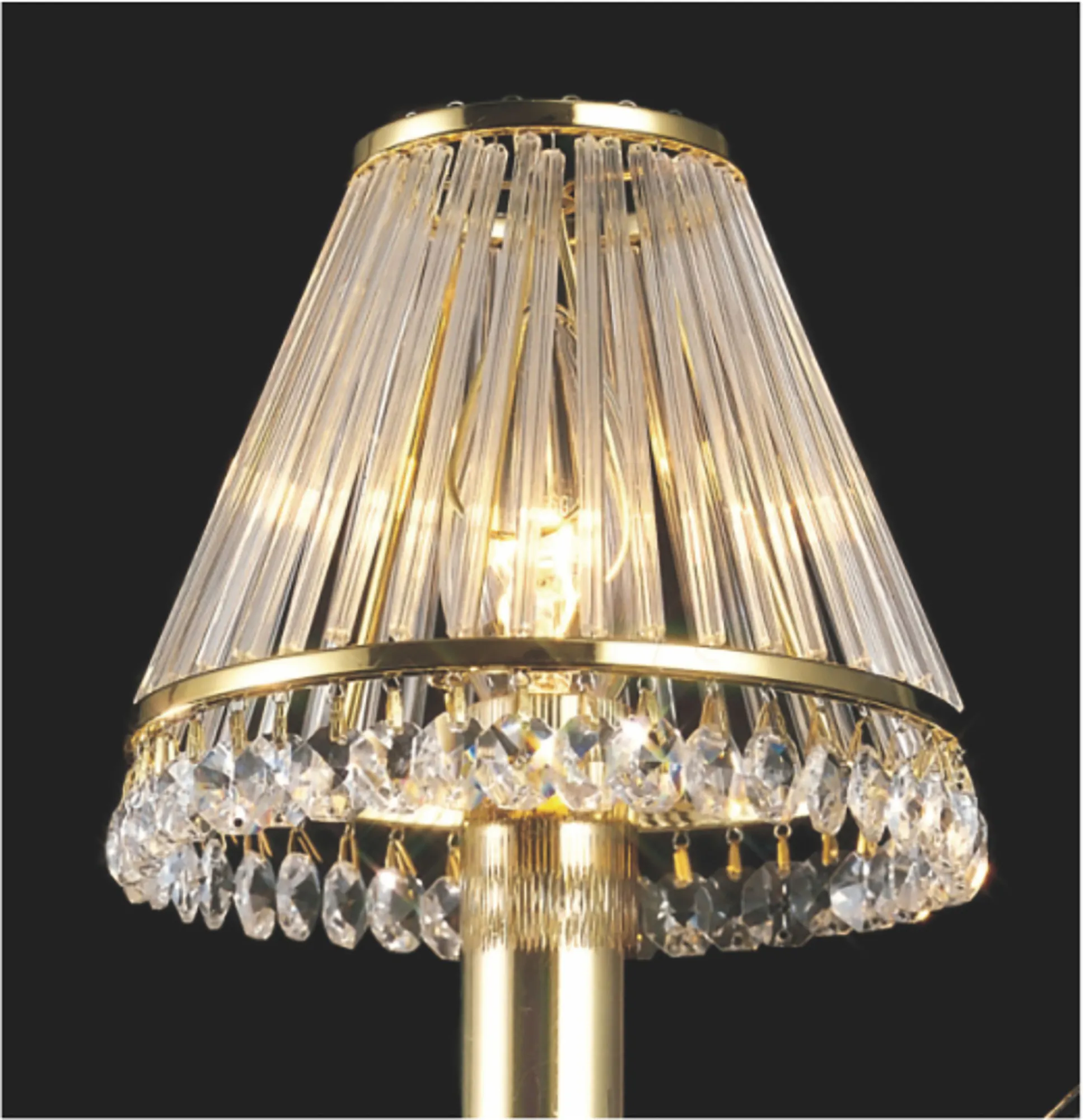 IL30500 Crystal Shades Diyas Crystal and Glass Rod Clip-On Shade ...
