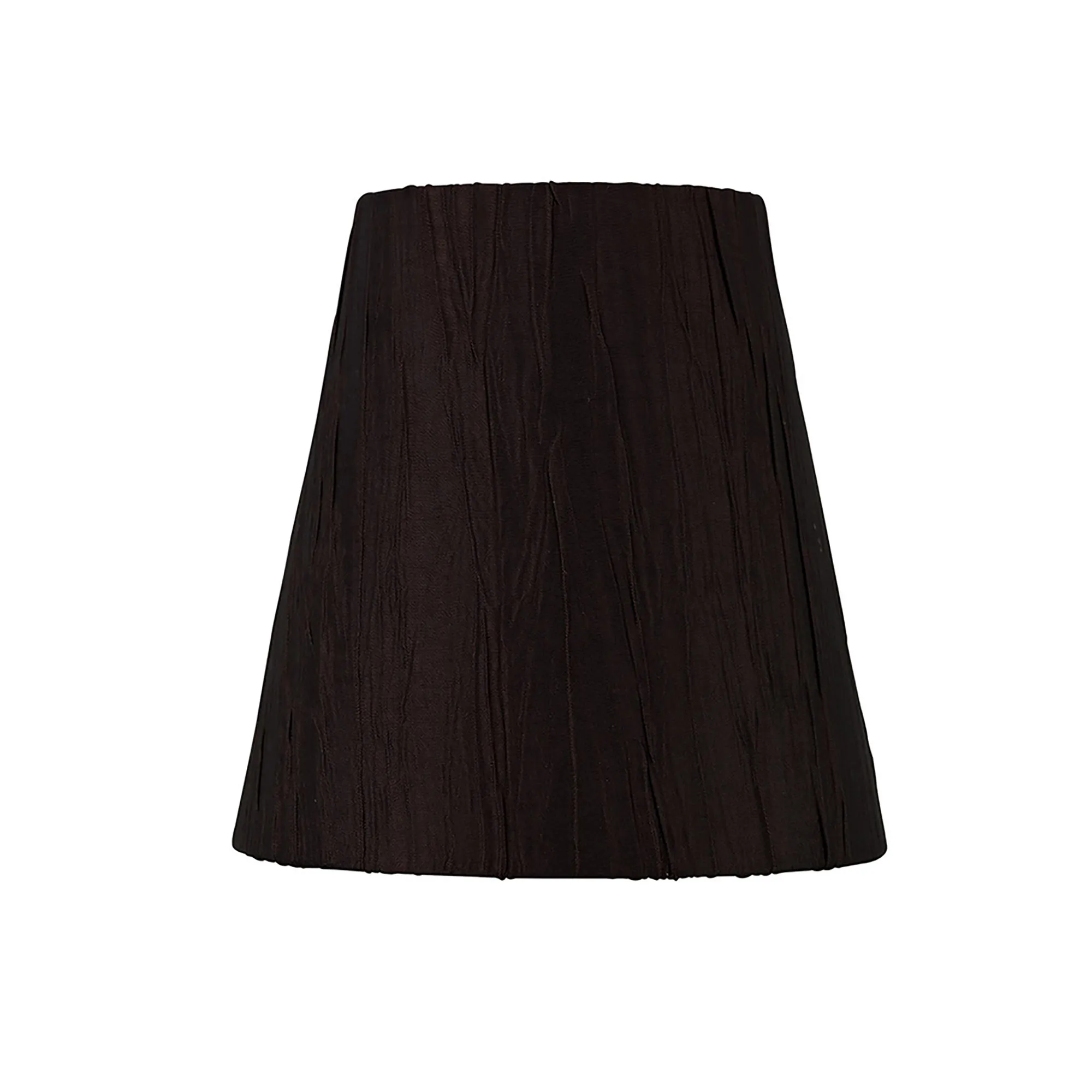 ILS10102 Shades Diyas Wrinkle Fabric Shade 13cm Clip-On Chocolate ...