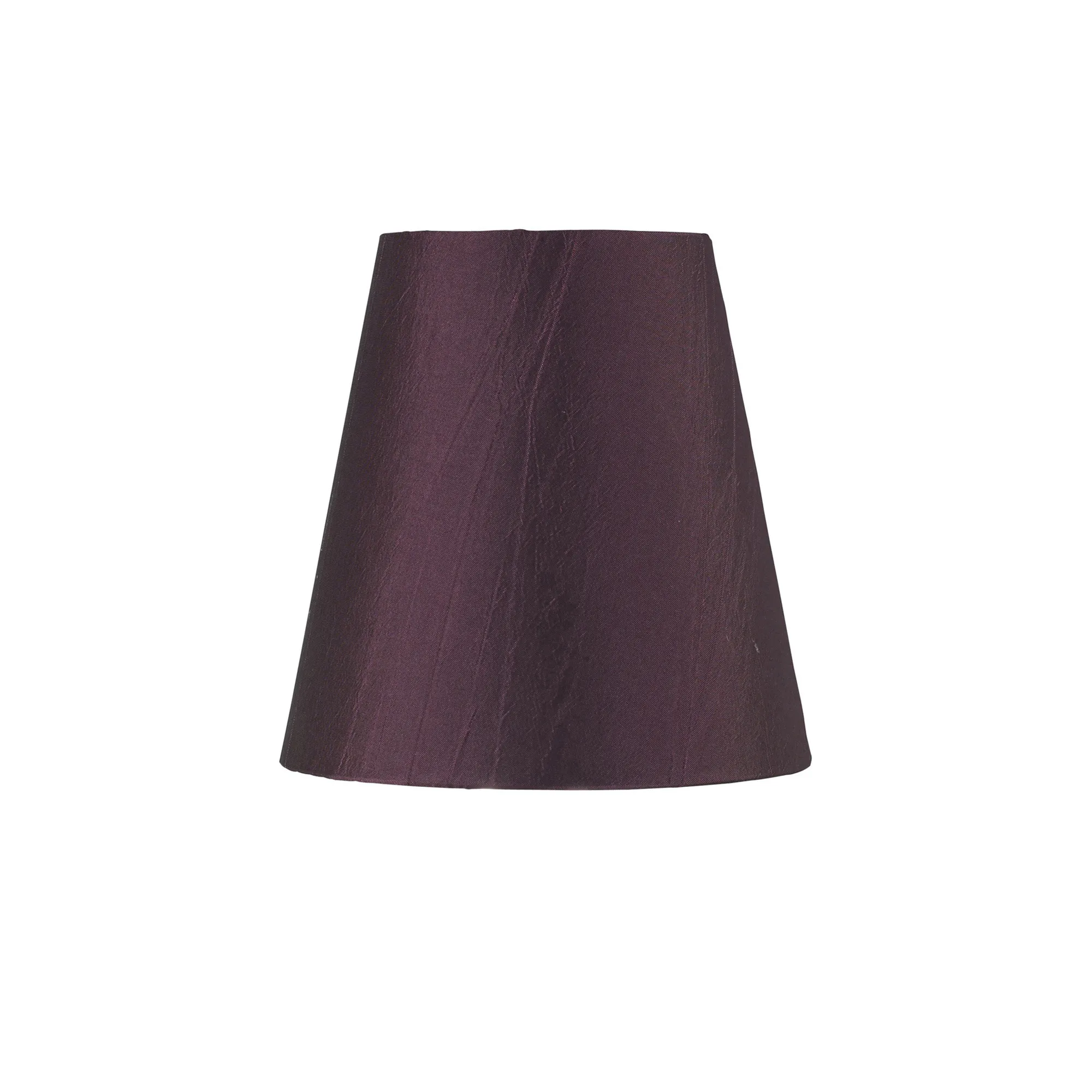 ILS10111 Shades Diyas Wrinkle Fabric Shade 13cm Clip-On Aubergine ...