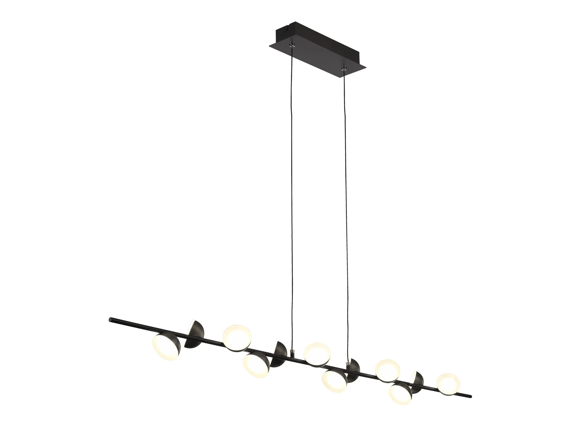 M6418 Adn Mantra AdnLinear Pendant 12 Light 36W LED Black - Inspired ...