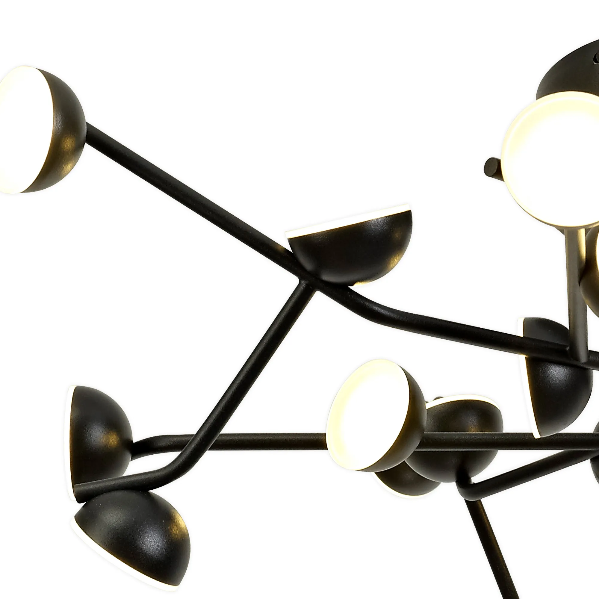 M6423 Adn Black Mantra Adn Pendant Round 24 Light 72W LED Black ...
