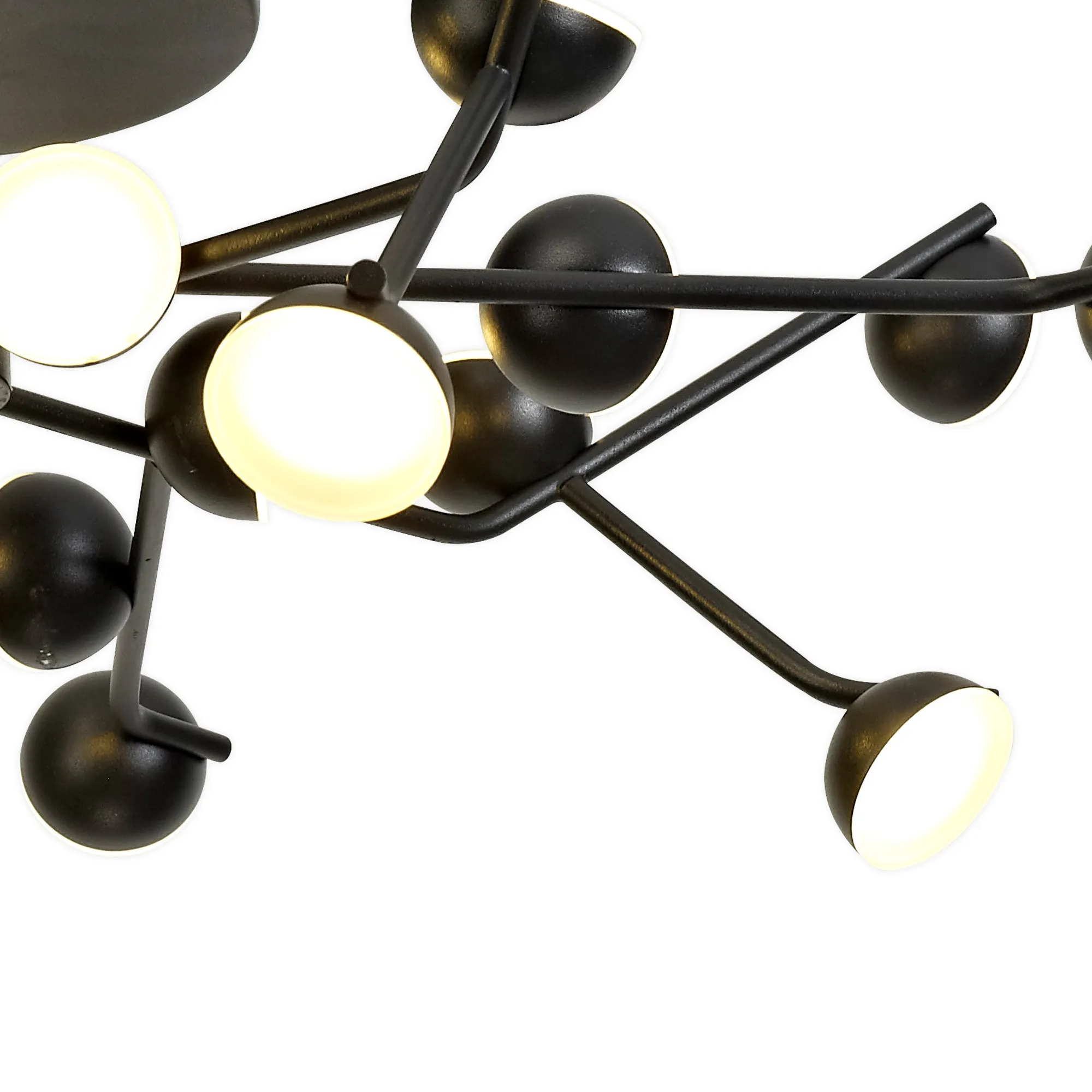 M6423 Adn Black Mantra Adn Pendant Round 24 Light 72W LED Black ...