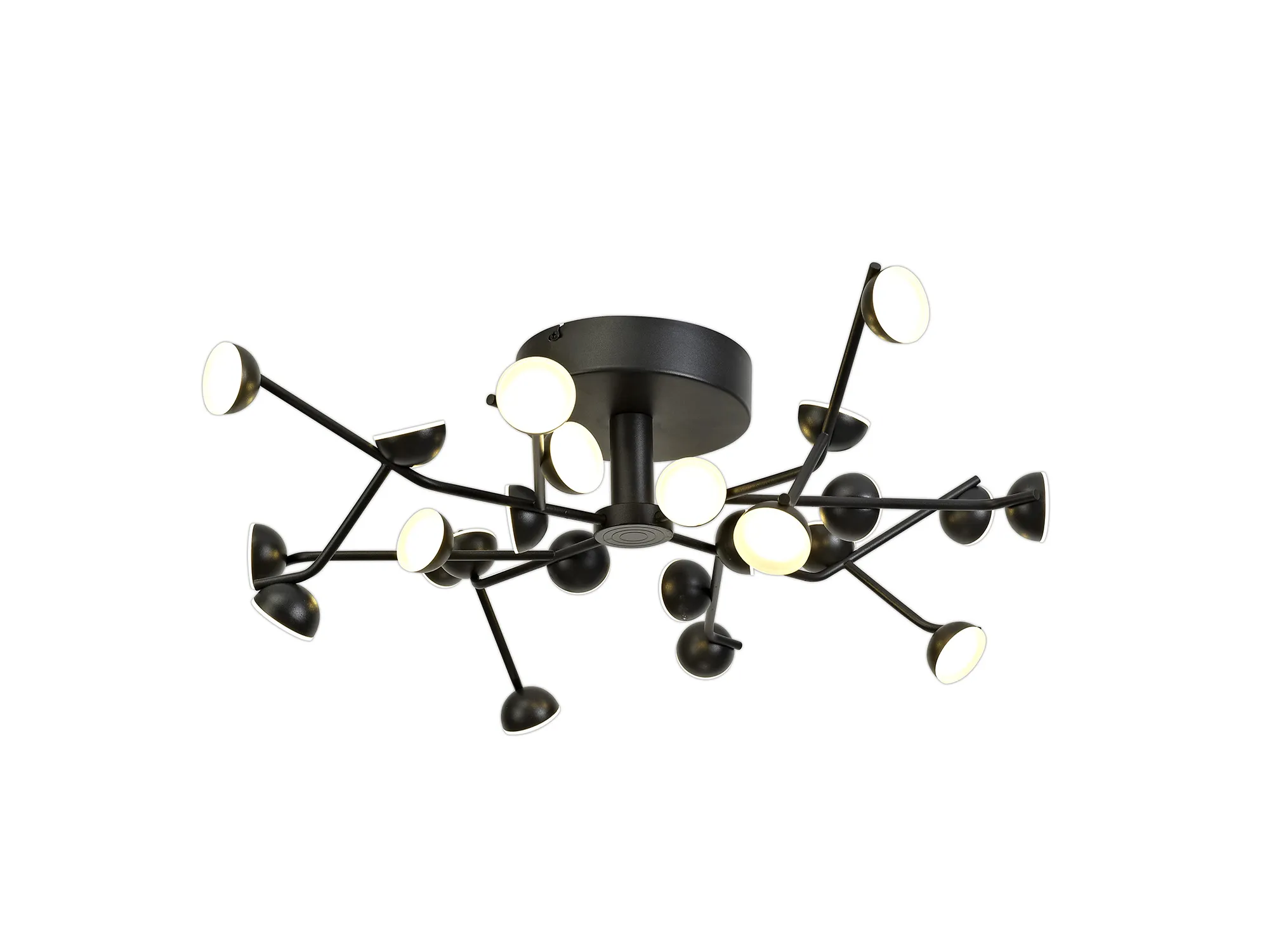 M6423 Adn Mantra Adn Pendant Round 24 Light 72W LED Black - Inspired ...