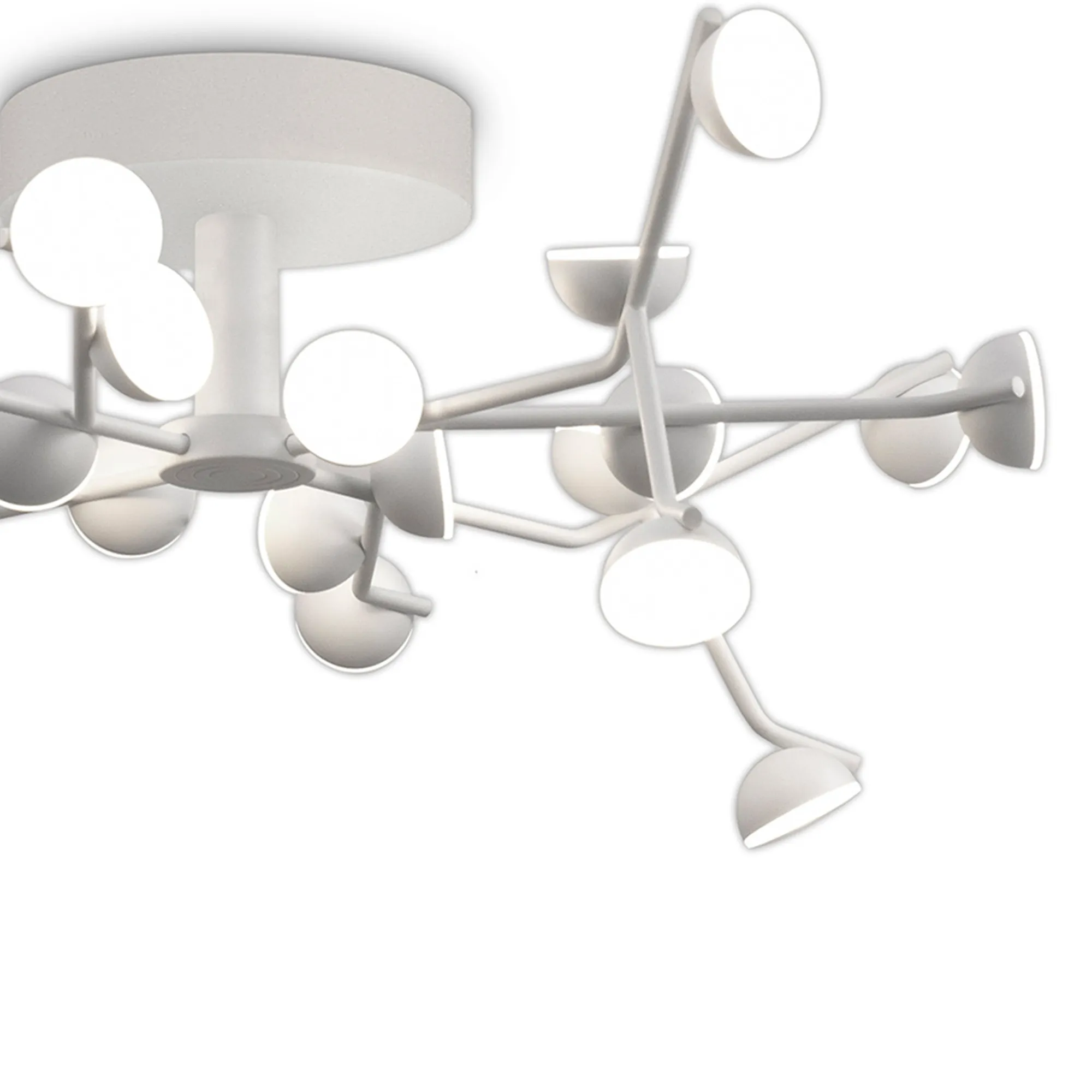 M8653 Adn White Mantra Adn Pendant Dimmable Round 24 Light 72W LED ...