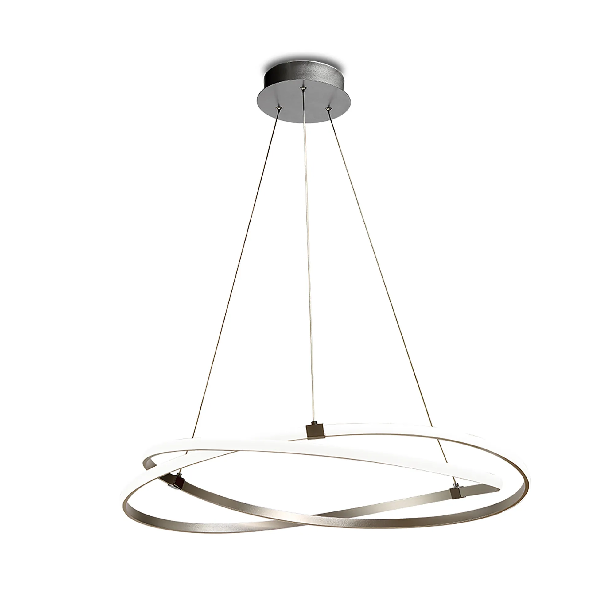 Silver Infinity Led Feature Light M5381 Infinity Mantra Infinity 60W LED Pendant Light Silver - Inspired ...