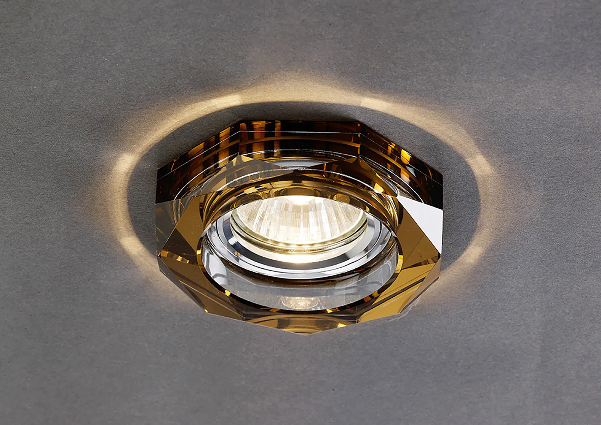 IL30823BZ Crystal Downlights Diyas Crystal Downlight Deep Octagonal Rim ...
