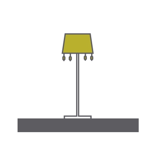 Trace Crystal Floor Lamps Diyas Shaded Floor Lamps