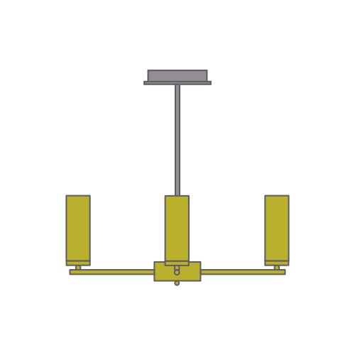 Elm Ceiling Lights Deco Semi Flush Fittings