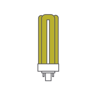 Bona-T Fluorescent w/o Ballast Luxram Triple Turn