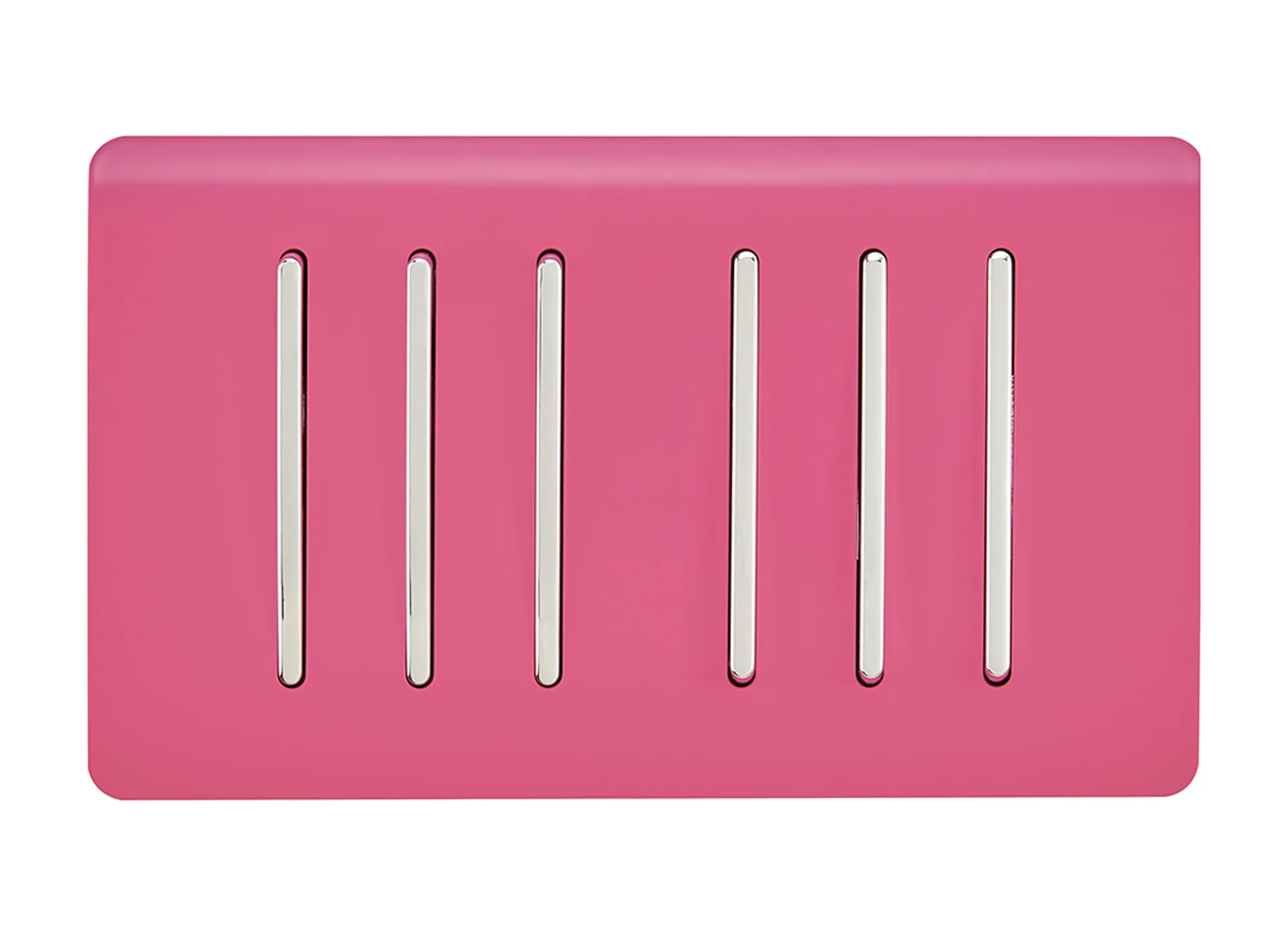 Pink Switch Rocker Needle ART-SS66PK Pink Trendi 6 Gang 2 Way Rocker Light Switch 10AX Twin Plate ...